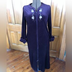 Vtg Vanity Fair Full Zip Housecoat